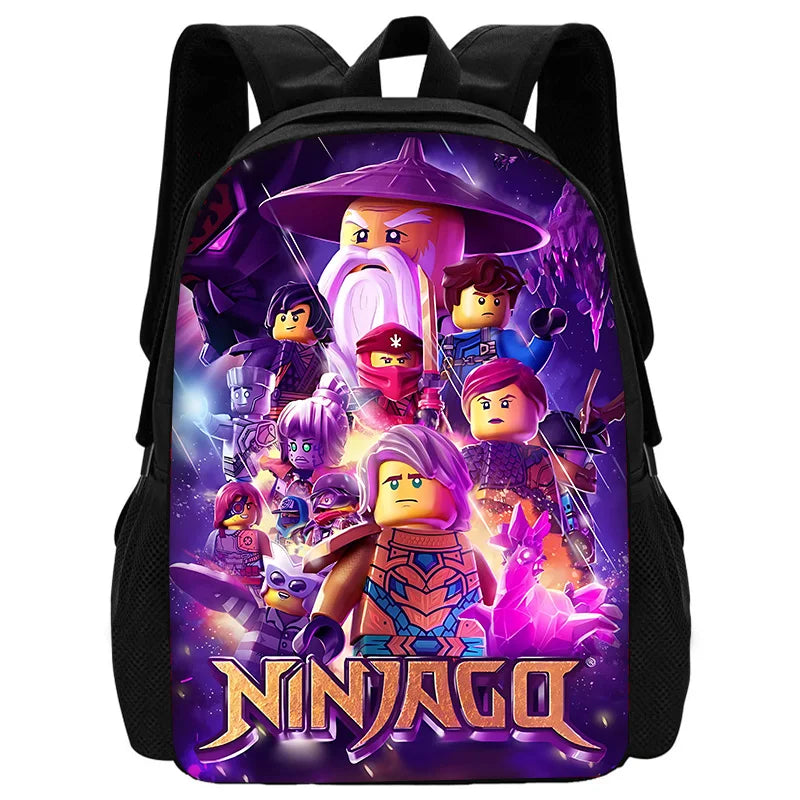 Child School Cool Game NinjagoS-Backpack with Lunch Bags ,Pencil Bags ,School Bags for Boys Girls Best Gift - BB-46X23A2