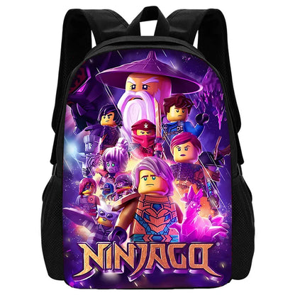 Child School Cool Game NinjagoS-Backpack with Lunch Bags ,Pencil Bags ,School Bags for Boys Girls Best Gift - BB-46X23A2