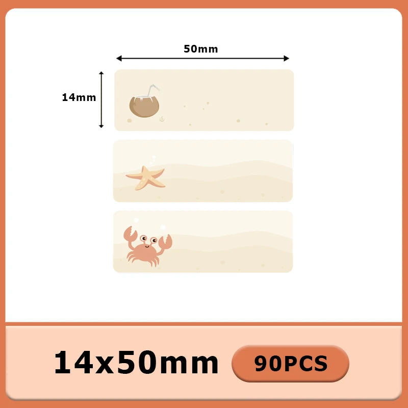 1Roll P12 P15 Thermal Label Sticker 12mm*40mm Tape Compatible Phomemo D30 Q30 Marklife P11 P50 L12 DELI Q2 Labeller - 14X50 P