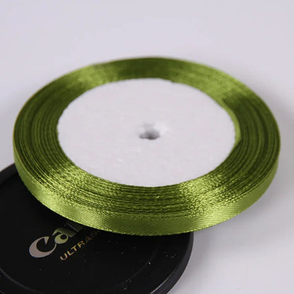 22 Meters/Roll 6mm Silk Satin Ribbons Christmas Halloween Birthday Party Gift Wrapping Ribbons DIY Handmade Crafts Material -