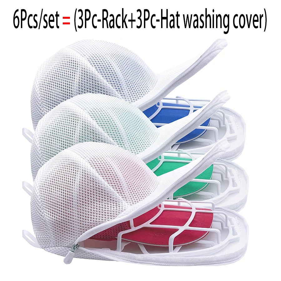 Hat washer, household products, laundry accessories, anti deformation hat protection frame, sturdy frame - 6Pcs-set