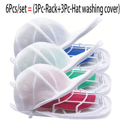 Hat washer, household products, laundry accessories, anti deformation hat protection frame, sturdy frame - 6Pcs-set