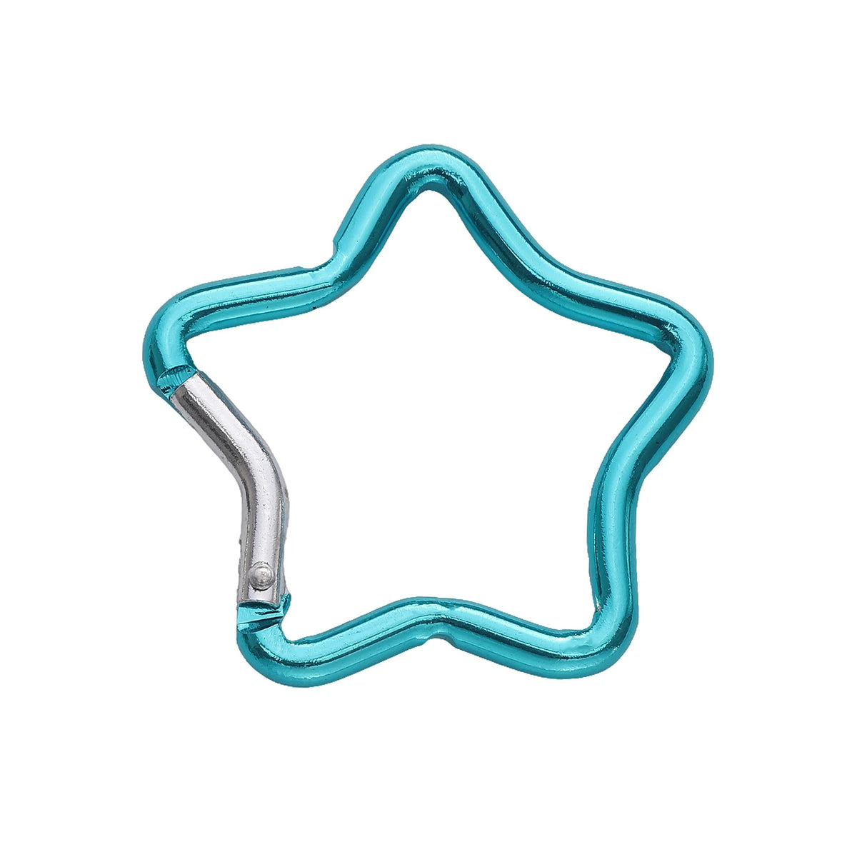 1 Pc Carabiner Rock Aluminum Mountain Buckle Star/Heart/D/Bone Shape Locking Clasp Keychain Multifunction Tools Jewelry Findi