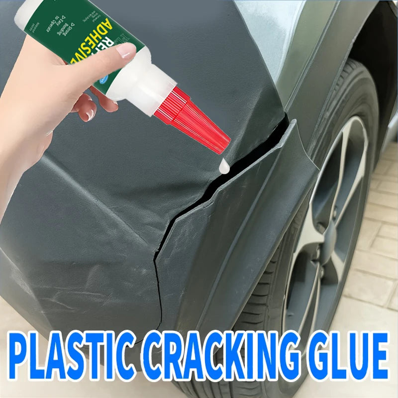 Heavy-Duty Car Bumper Plastic Adhesive - Structural Repair Adhesive for Cracks, Chips, and Impact Damage - No Welding Require