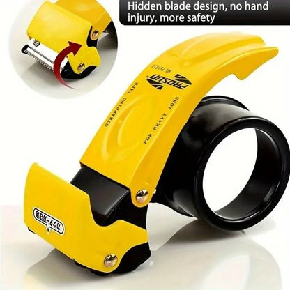 Heavy Duty Handheld Packaging Tape Dispenser, Automatic Cutting and Sealing, Metal Structure,used for Efficient Sealing of Bo