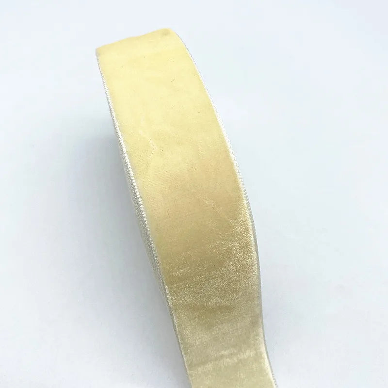 New 6-38mm Colour Single Face Line Velvet Ribbon for Bowknot Christmas Ribbon Party Decorations