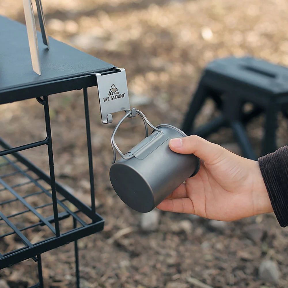 Outdoor Canister Hanging Hook Metal Butane Gas Tank Hanger Clip Butane Fuel Gas Tank Hanger Camping Accessories for Travel