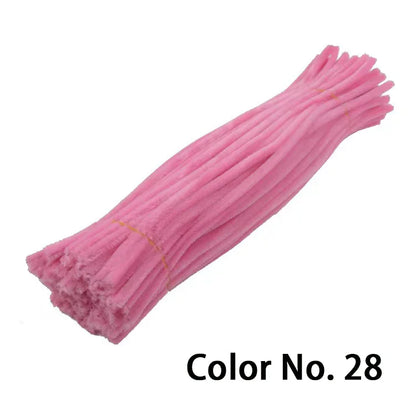 Chenille Stem Pipe Kids DIY Creative Toys Chenille Sticks Cleaners Kindergarten Educational Handmade Material Plush Strips