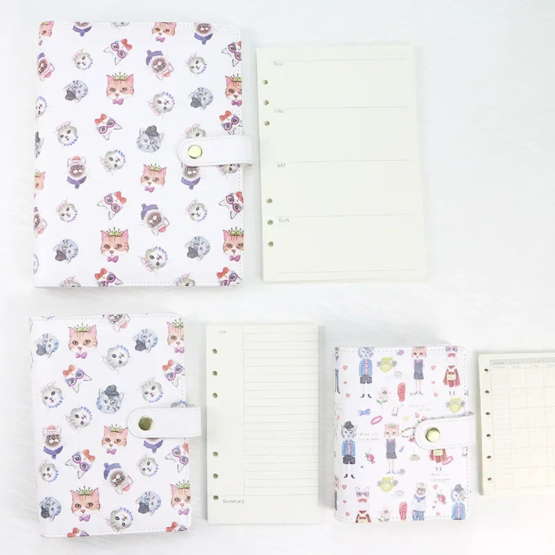 45 Pieces A5 A6 A7 6ring Loose Leaf Notebook Refill Binder Inner Page Budget Weekly Monthly To Do Line Dot Grid Paper Station