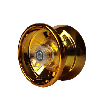 Children Beginners Professional Aluminum Metal Yoyo Ball, Competitive Yoyoball, Adult Kids Yoyoyoball with Accessories - Gold