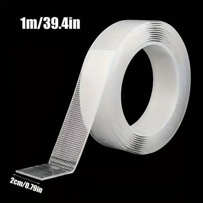 Heavy Duty Nano Tape Double Sided Transparent Waterproof Adhesive Tape Removable Strong Sticky Mounting Tape for Home Office