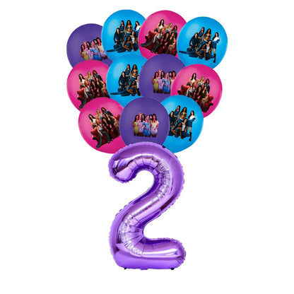 K-Katseye Birthday Decoration Kpop Girl Group Napkin Balloon Cup Plate Tablecloth Banner For Girls Festival Party Fans Gift -