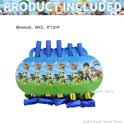 PAW Patrol Birthday Party Decor Tableware Tablecloth Plates Cup Balloons Baby Shower PAW Patrol Party Supplies Kids Favors Gi