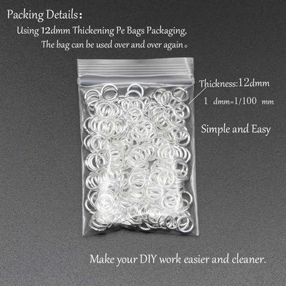 50-200pcs/lot 3-20 mm Jump Rings Split Rings Connectors For Diy Jewelry Finding Making Accessories Supplies