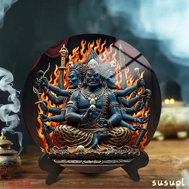 Buddhism buddhist Yamantaka Acalanatha Mandala Mantra Scripture holy display altar family bless temple monk worship - Acalana