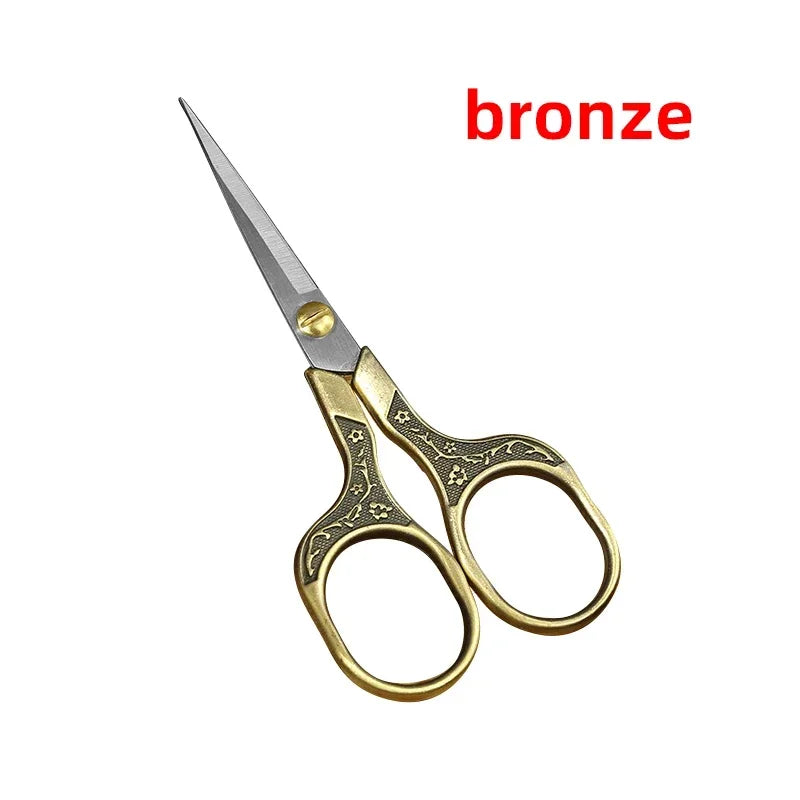 1PC Sewing Scissors Stainless Steel Retro Embroidery Tailor Scissors Dressmaker Shears Fabric Cutter DIY Sewing Accessories -