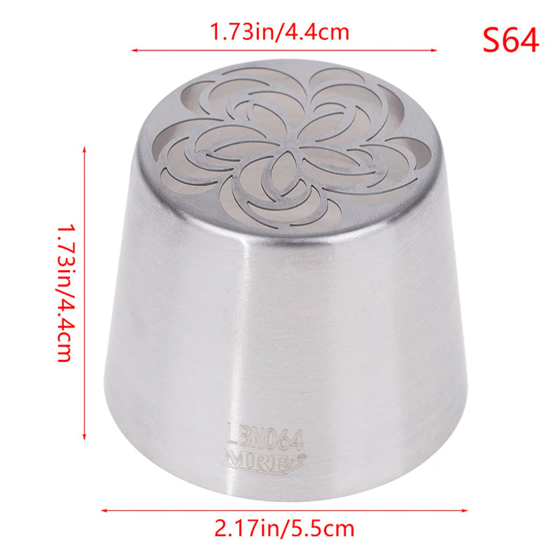 1Pc Stainless Steel Russian Piping Tips Christmas Cake Icing Frosting Nozzles For Cupcake Decoration DIY Kitchen Baking Tool 