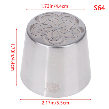 1Pc Stainless Steel Russian Piping Tips Christmas Cake Icing Frosting Nozzles For Cupcake Decoration DIY Kitchen Baking Tool 