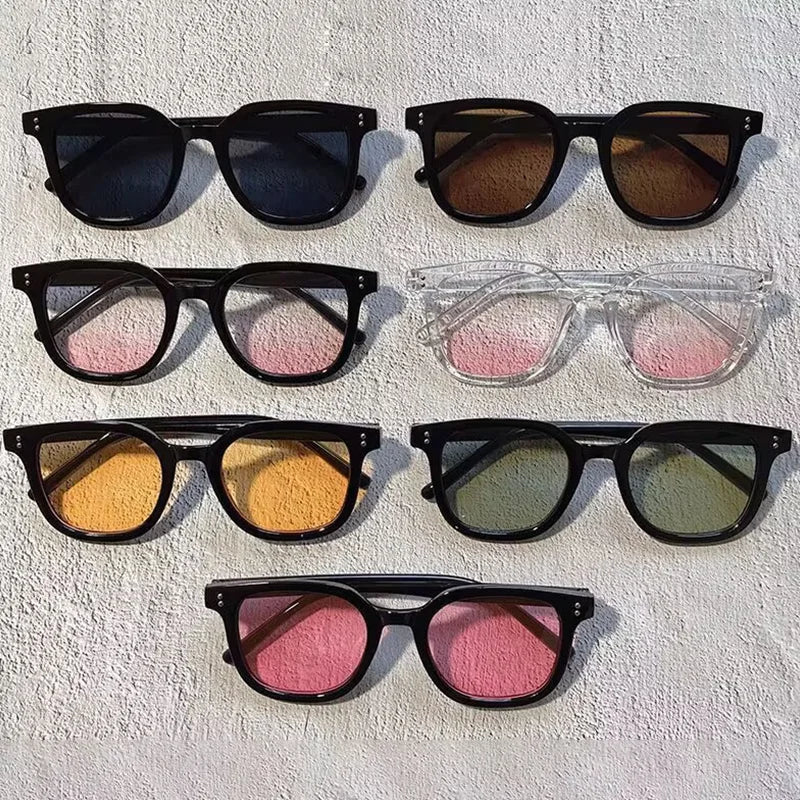 Square Sunglasses for Women Men Brand Designer Vintage Random Model Trendy Glasses Gradient Party Shades Eyewear UV400