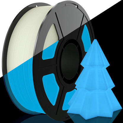 DIY Christmas Gift, 1.75mm PLA Luminous 3D Printer Filament, 200g(0.44L）Spool, Glow in the Dark, for Most FDM Printers