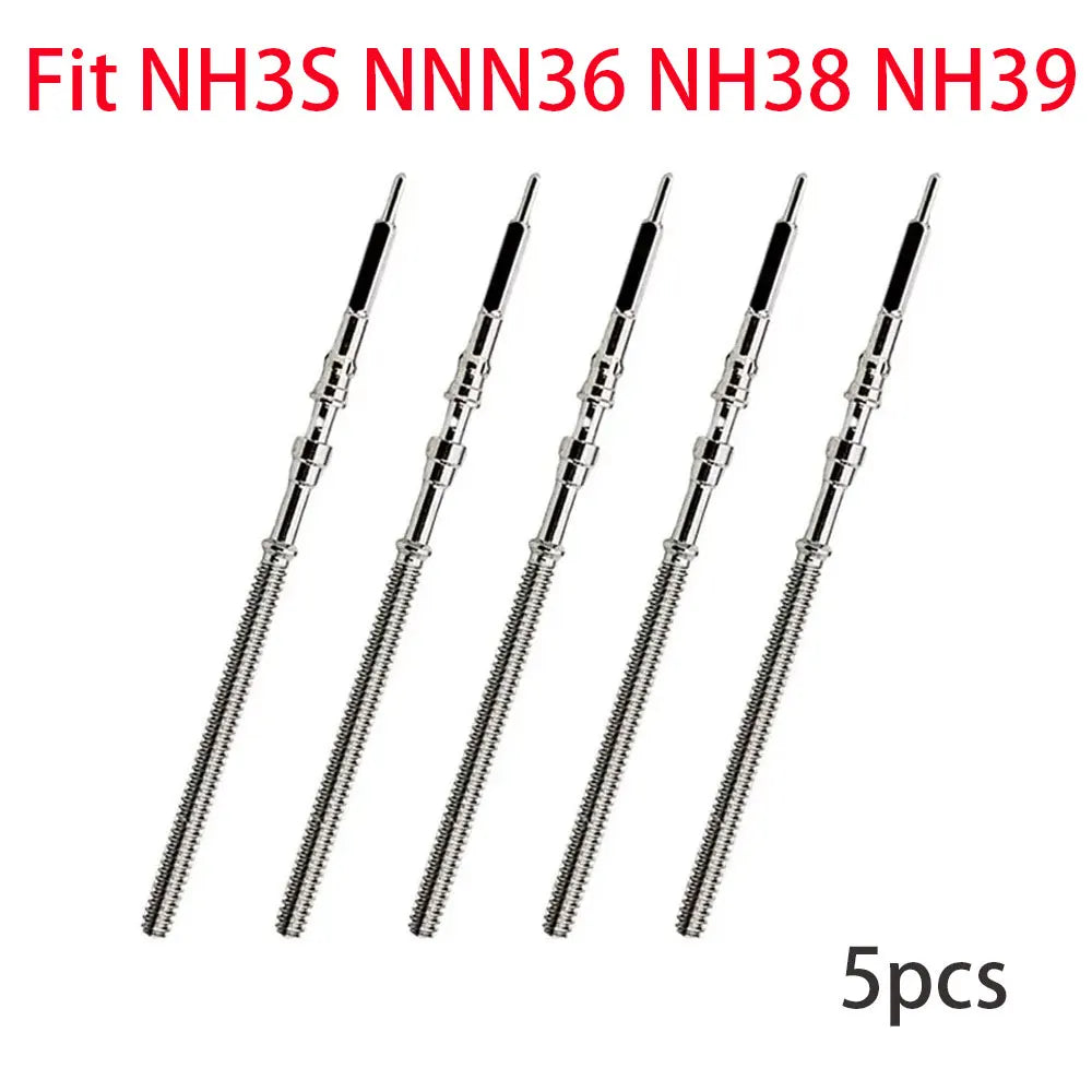 Watch Stem Stainless Steel Spare Parts Fit NH35 NH36 NH38 NH39 Crown Automatic Mechanical Movement Watch Parts Crown Stem