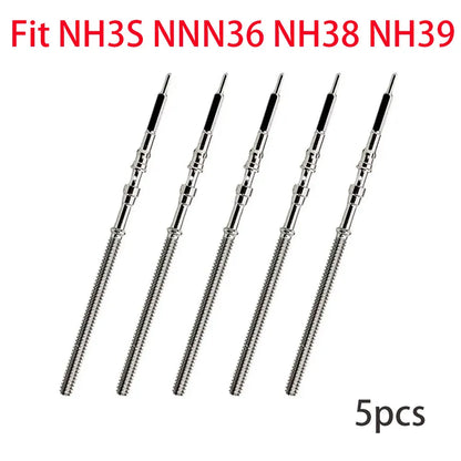 Watch Stem Stainless Steel Spare Parts Fit NH35 NH36 NH38 NH39 Crown Automatic Mechanical Movement Watch Parts Crown Stem