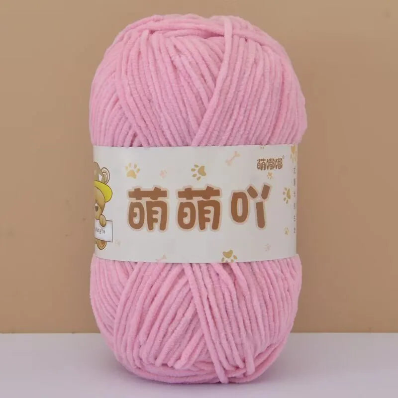 Fluffy Chenille Yarn for Crocheting doll thread Soft Bulky Velvet Yarn for Knitting Crochet Crafts Amigurumi Matte Chenille Y