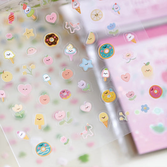 24 Mini Sticker Sheets for DIY Phone Case Decorations Minimalist Design Classic Color Combinations Adorable Stickers