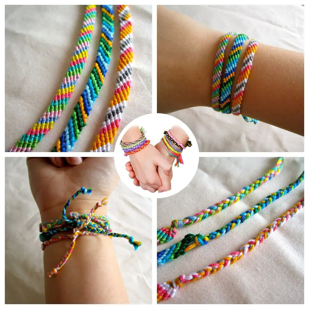 36/100pcs Mix Colors Embroidery Thread Cotton Sewing Skeins Craft Cross Stitch Floss Line DIY Tools Make Bracelets