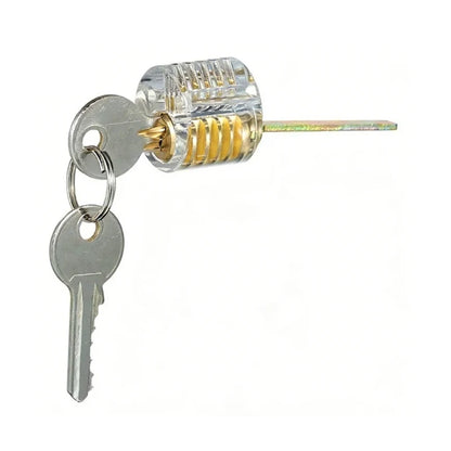 Locksmith Transparent Locks Pick Visible Cutaway Mini Practice View Padlock Hasps Training Skill For Furniture Hardware