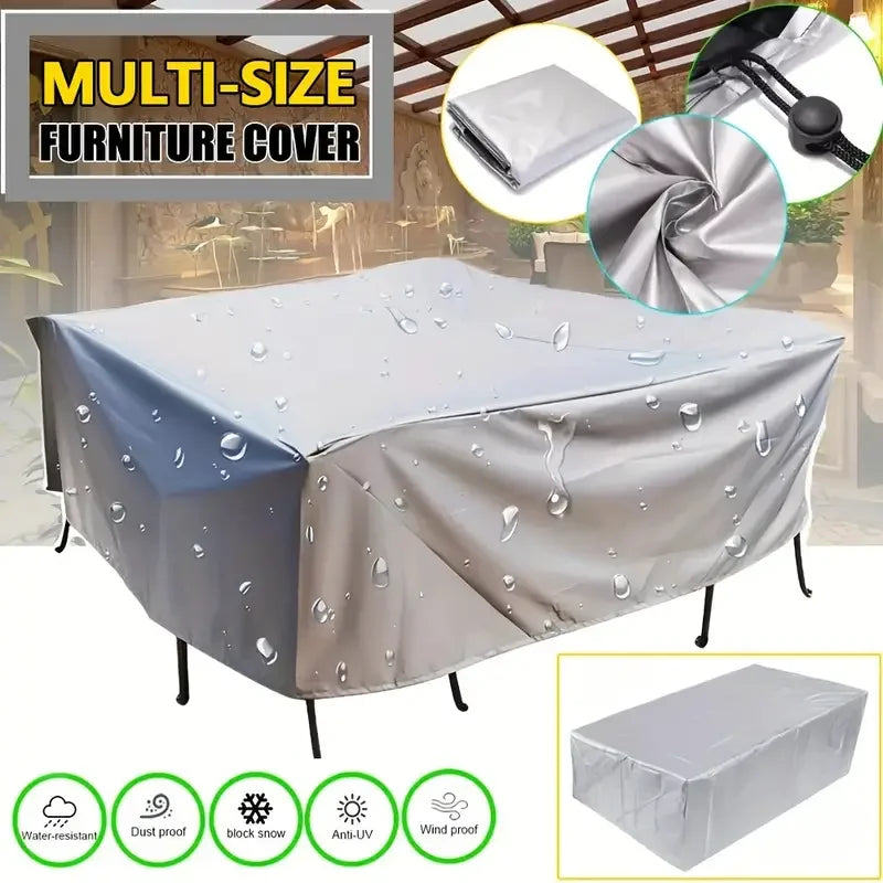 218 Sizes of Patio Furniture Covers, Table and Chair Covers, Waterproof, Dustproof, UV-proof 210D Oxford Cloth Protective Cov