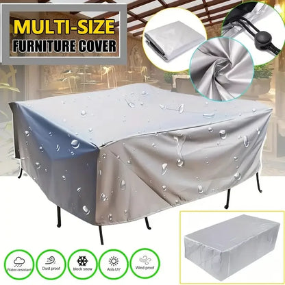 218 Sizes of Patio Furniture Covers, Table and Chair Covers, Waterproof, Dustproof, UV-proof 210D Oxford Cloth Protective Cov