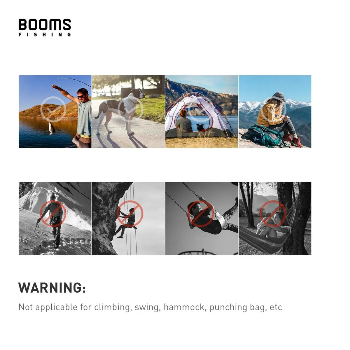 Booms Fishing CC1 6Pcs Aluminum Alloy Carabiner Keychain Outdoor Camping Climbing Snap Clip Lock Buckle Hook Fishing Accessor