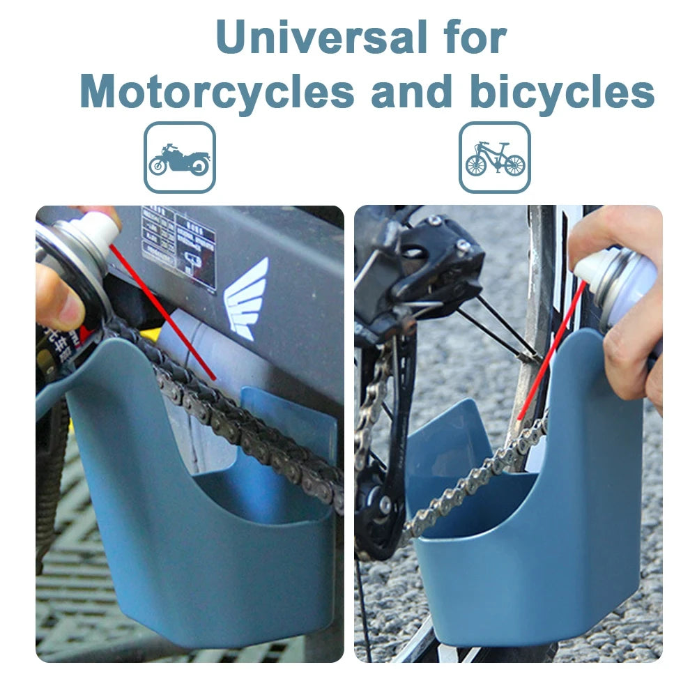 Motorcycle Bike Chain Oil Storage Tool Agent Widely Used Chain Oil Anti-spray Tool Box Chain Cleaning Oil Splash-Proof Tool