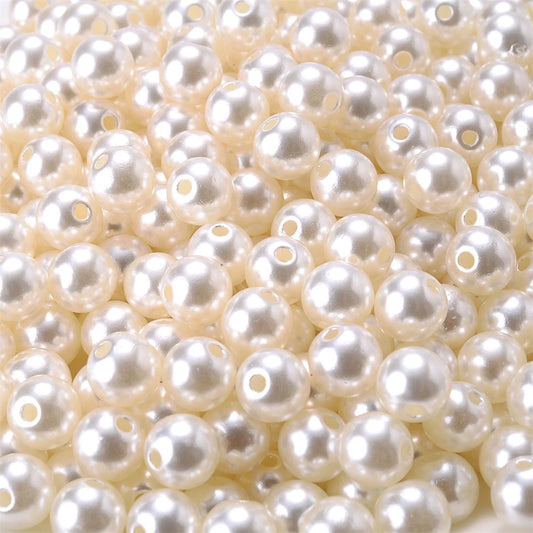 iYOE 3/4/5/6/8/10/12mm Colorful Acrylic Pearl Beads Loose Spacer Beads For Needlework Jewelry Making Bracelet Necklace Earrin