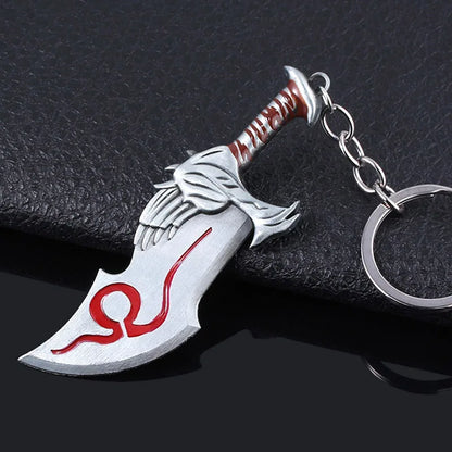 New God of War 4 Kratos Sword Keychain Pendant Keyring Jewelry Men And Women Car key chain Accessories - Keychain F