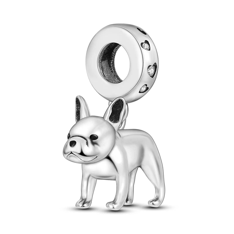 925 Sterling Silver Charms Beads Pendant Tree of Life Dog Elephant Love Heart Charm Fit Original Bracelet DIY Women Jewelry G