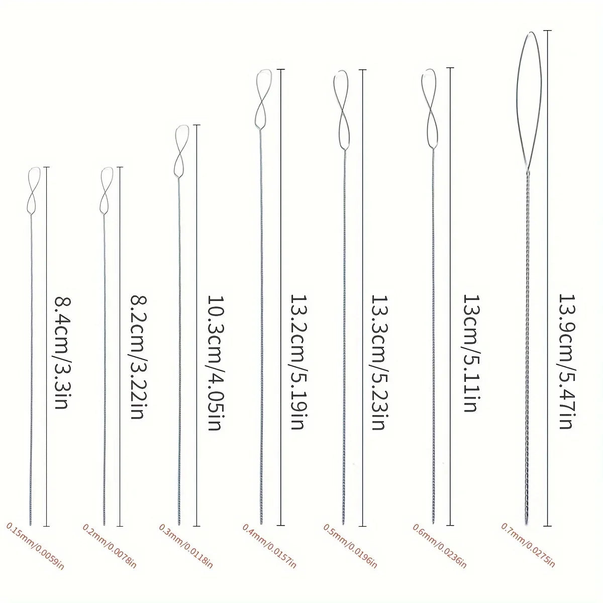 7pcs Stainless Steel Bead Needles Magical Fine Bead DIY Jewelry Making Tools Handicrafts Bead Accessories Sturdy Durable Flex