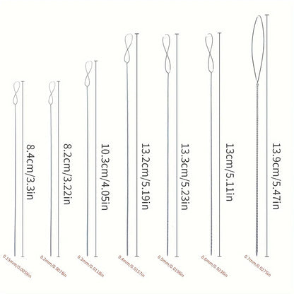7pcs Stainless Steel Bead Needles Magical Fine Bead DIY Jewelry Making Tools Handicrafts Bead Accessories Sturdy Durable Flex