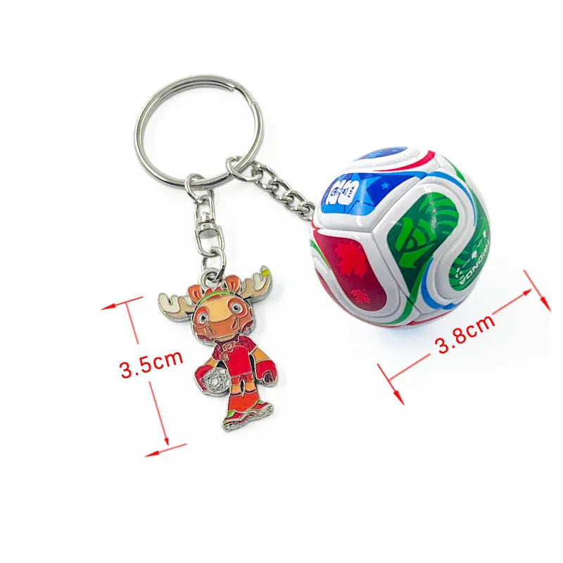 2026 FIFA Trophy Keychain Football Trophy Pendant Soccer Fan Souvenir Backpack Charm Collectible Gift Mascot Model - G