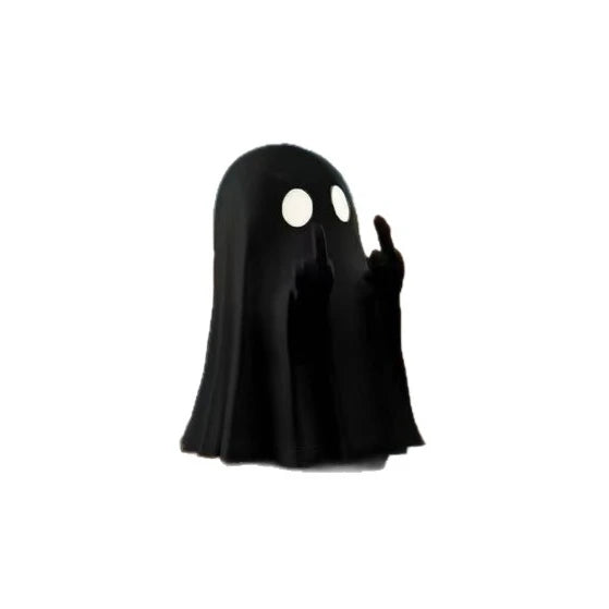 Halloween Party Decoration Favors Cute Little Ghost Sitting on A Shelf Reading A Book with Flickering Ornament Gift Spooky Id