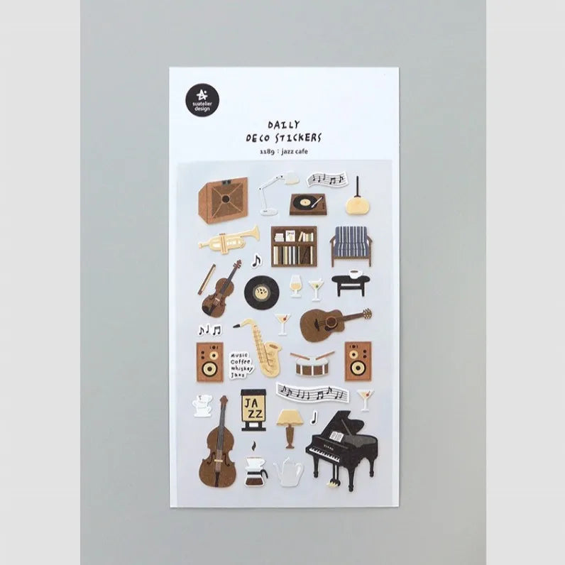 Korean Suatelier Stickers Cute Home Style Scrapbooking DIY Junk Journal Diary Stationery Deco Sticker Handiwork Craft Supplie