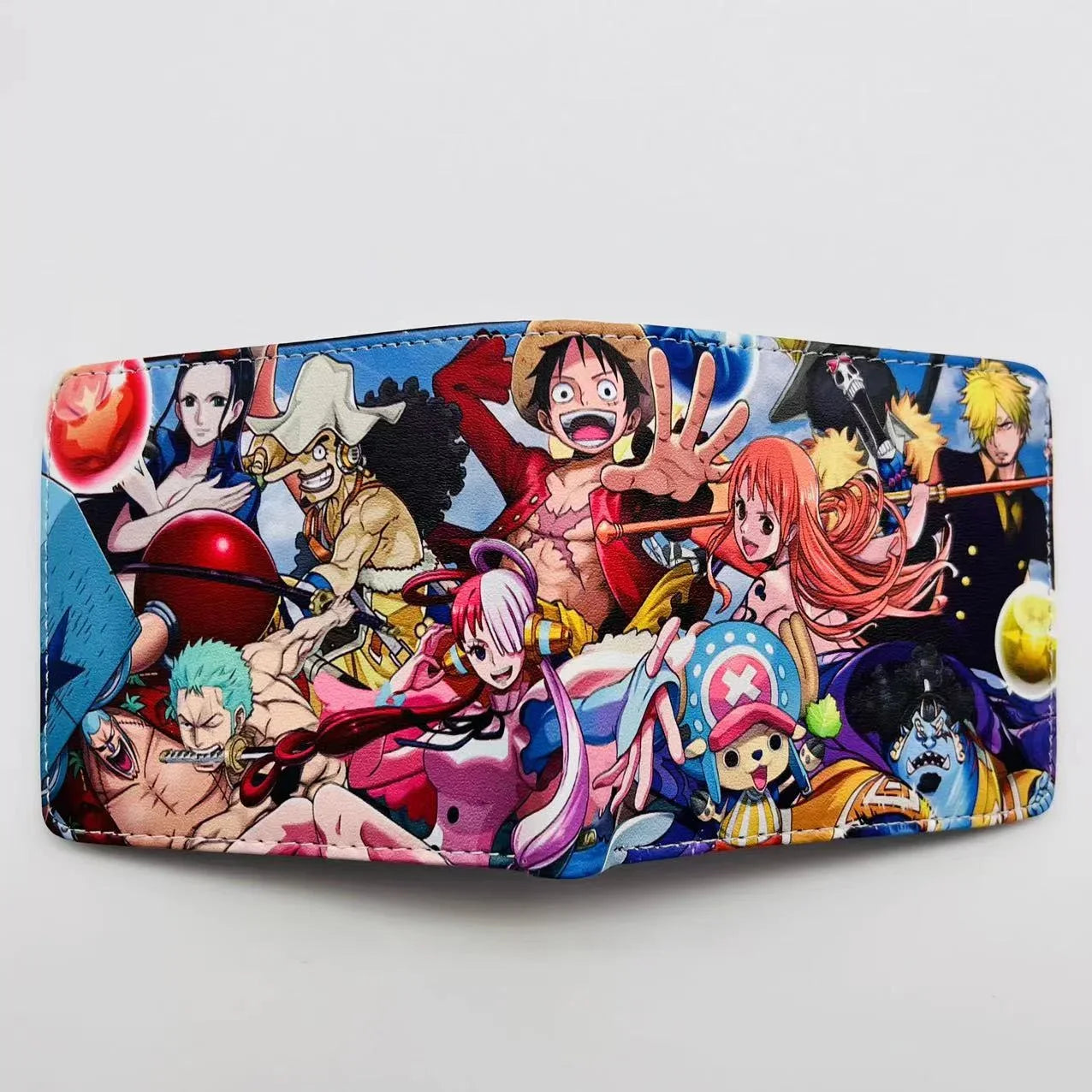 Anime One Piece Monkey D Luffy Roronoa Zoro Stylish and Simple Foldable Wallet Student Coin Purse Cute Things for Girls - 6