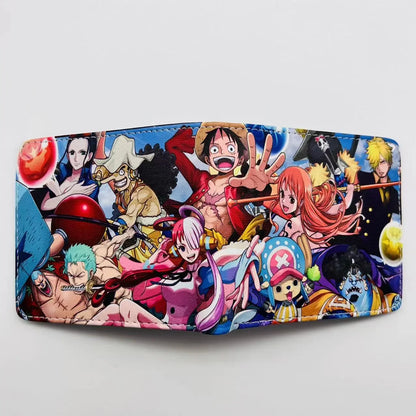 Anime One Piece Monkey D Luffy Roronoa Zoro Stylish and Simple Foldable Wallet Student Coin Purse Cute Things for Girls - 6