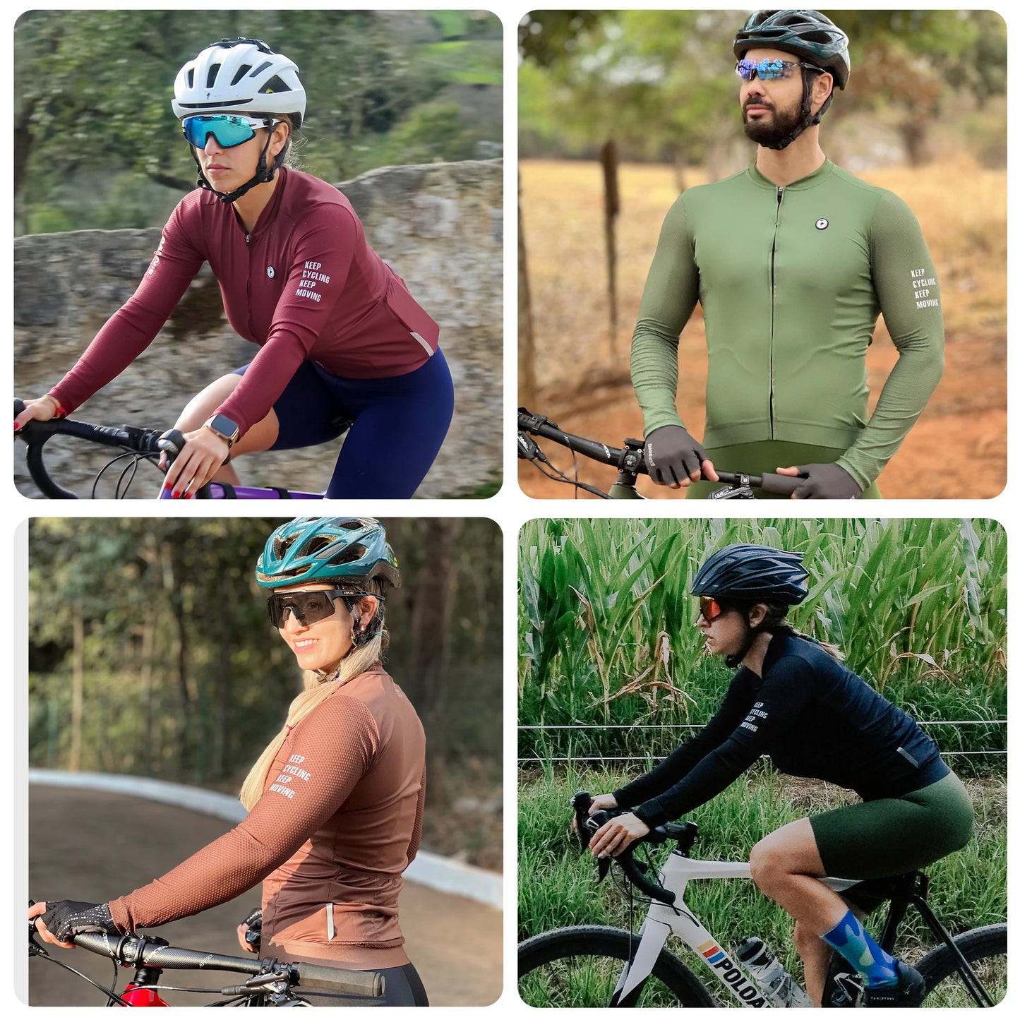 DAREVIE Cycling Jersey Small Size SPF 50+ Training Level Men Women Long Sleeves Cycling Jersey Breathable Man Cycling Maillot