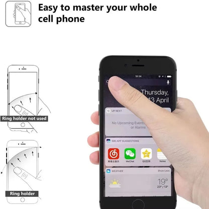 Universal Finger Ring Holder Stand Mobile Phone Luxury Rotatable Phone Back Sticker Holder for IPhone Samsung Xiaomi