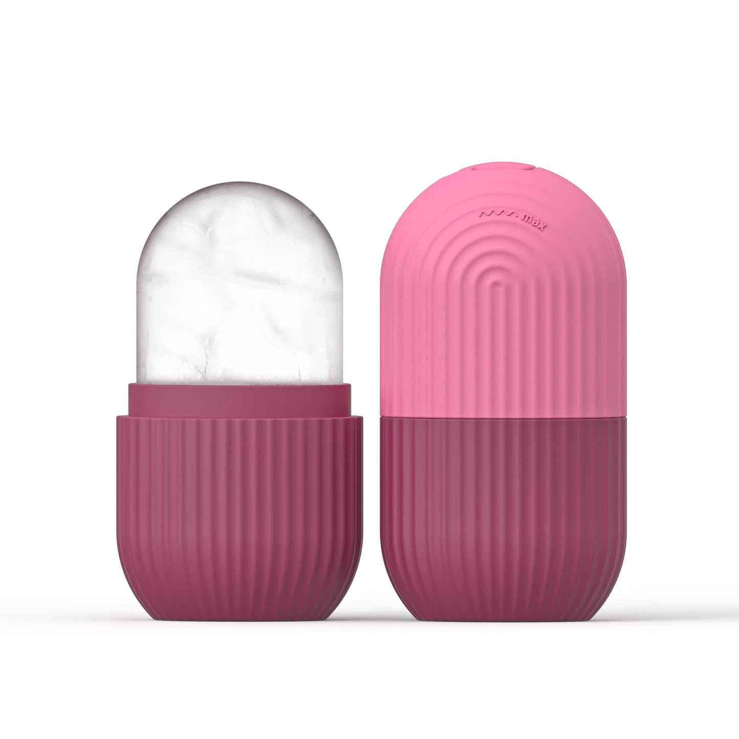 1pc silicone face ice cube mold for Beauty and Skin Care silicon face ice roller - rose pink