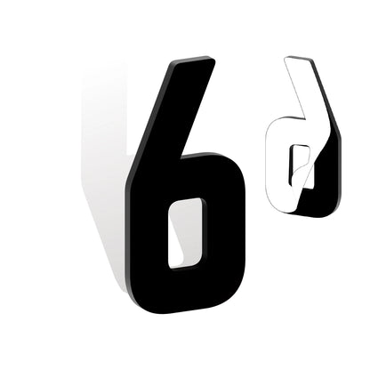 Self Adhesive House Numbers 3-12in 5mm Solid Acrylic Letters Modern Address Sign for Door Mailbox Office Hotel Apartment Deco
