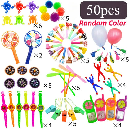 40-150 Pcs Kids Birthday Party Favors Pinata Guest Gift Assortment Giveaway Pinata Stuffed Bulk Kids Toys Gifts - 50pcs