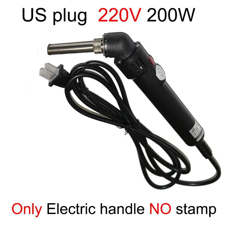 Custom Electric Branding Iron Temperature-Controlle Stamping Heater Wood Handcraft Leather Cake Food Adjustable Temperature I